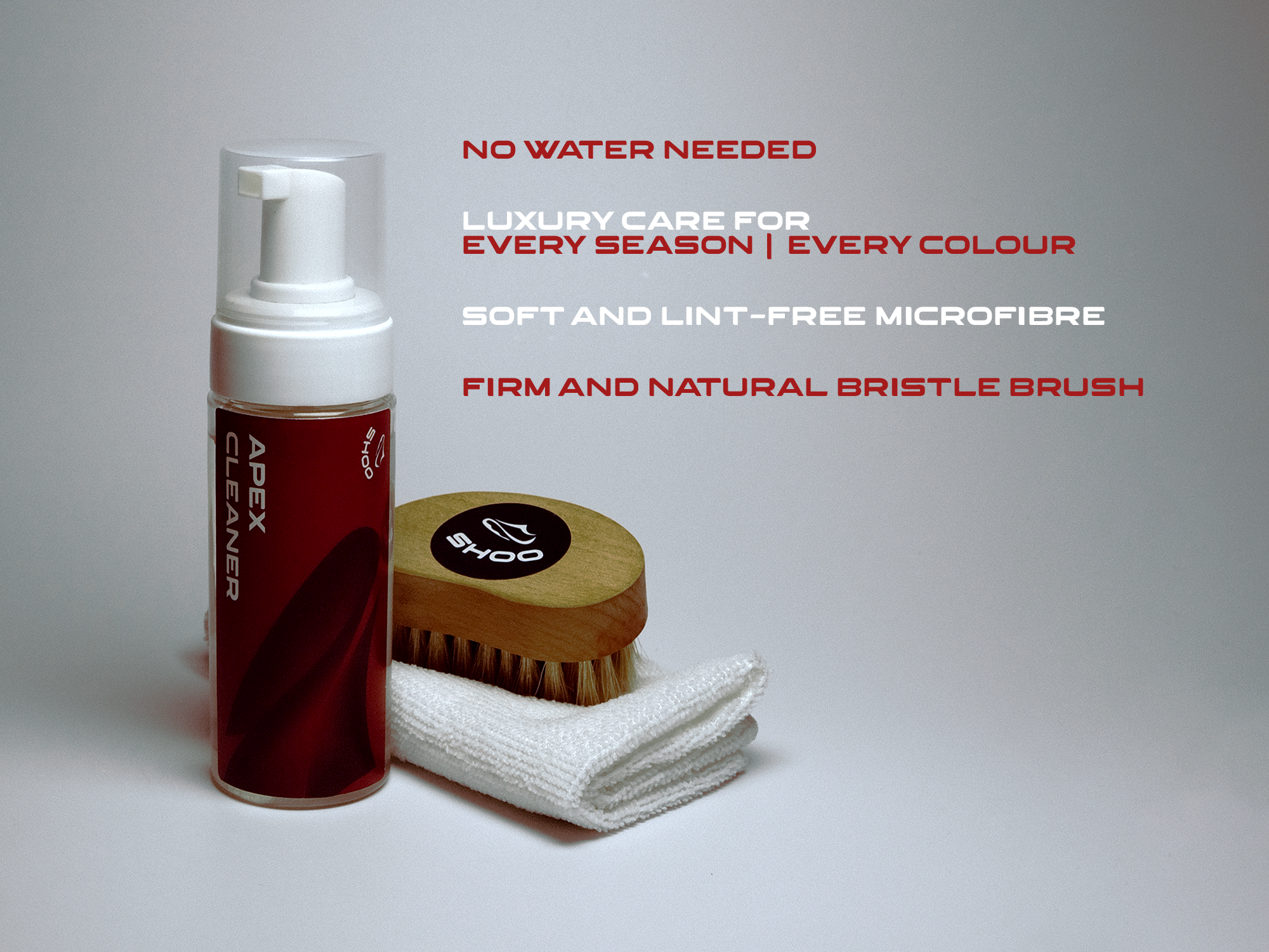APEX waterless shoe cleaner kit